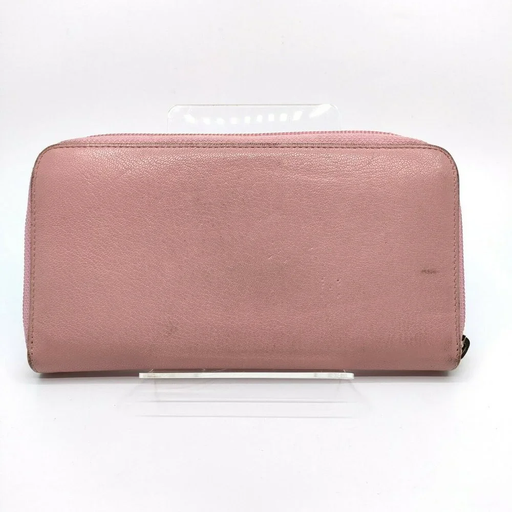 Chanel Zippy Wallet Coco Mark Pinks Leather - Picture 2 of 9